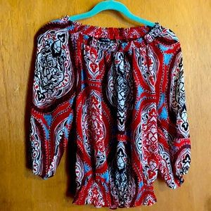 3/4 sleeve lightweight blouse